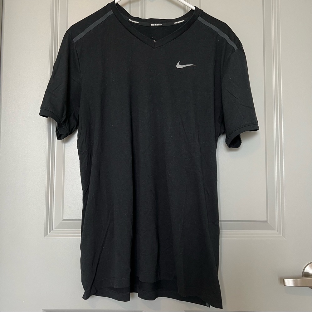 Large- Nike Running Mens V-Neck Tee